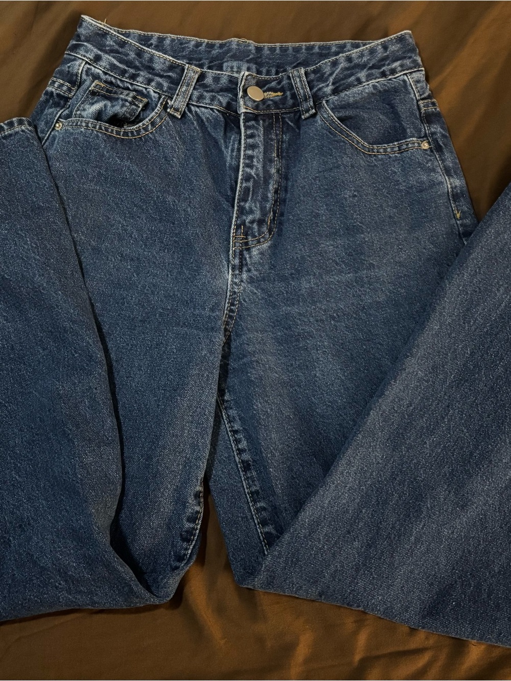 Women’s Relaxed Fit Dark Blue Denim Jeans